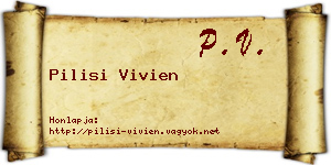 Pilisi Vivien névjegykártya